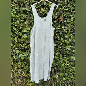 Flax Green and Orange Textured Fabric